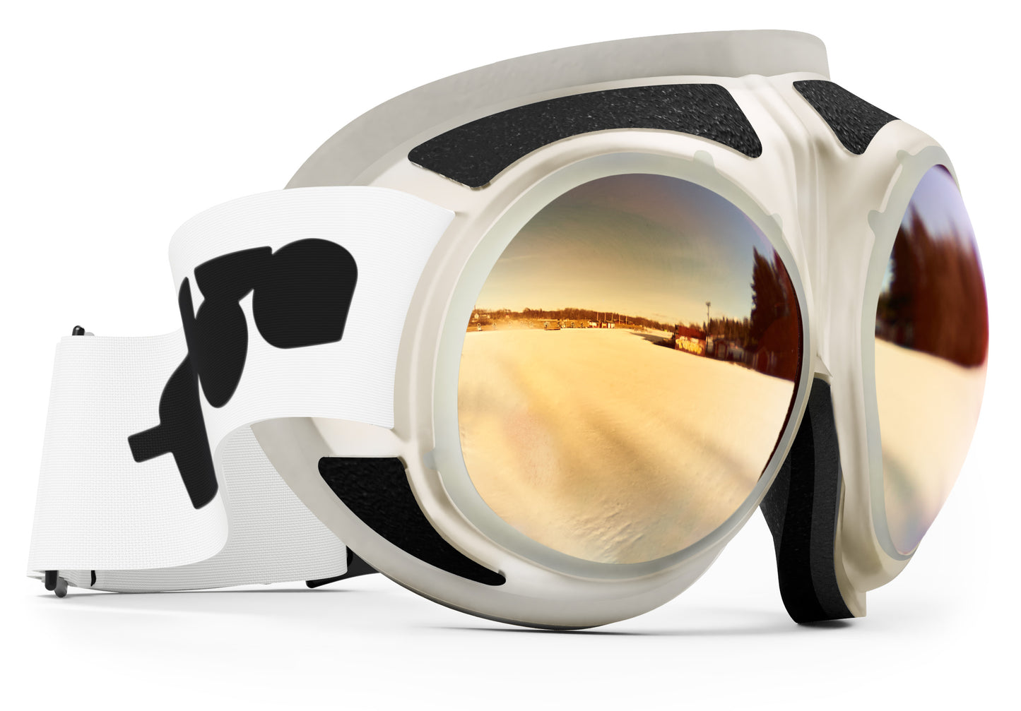 Rovfluga Goggles - ML Gold | Orange Lens