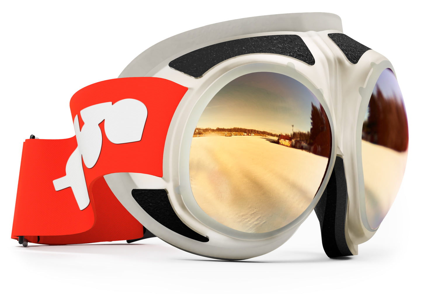 Rovfluga Goggles - ML Gold | Orange Lens