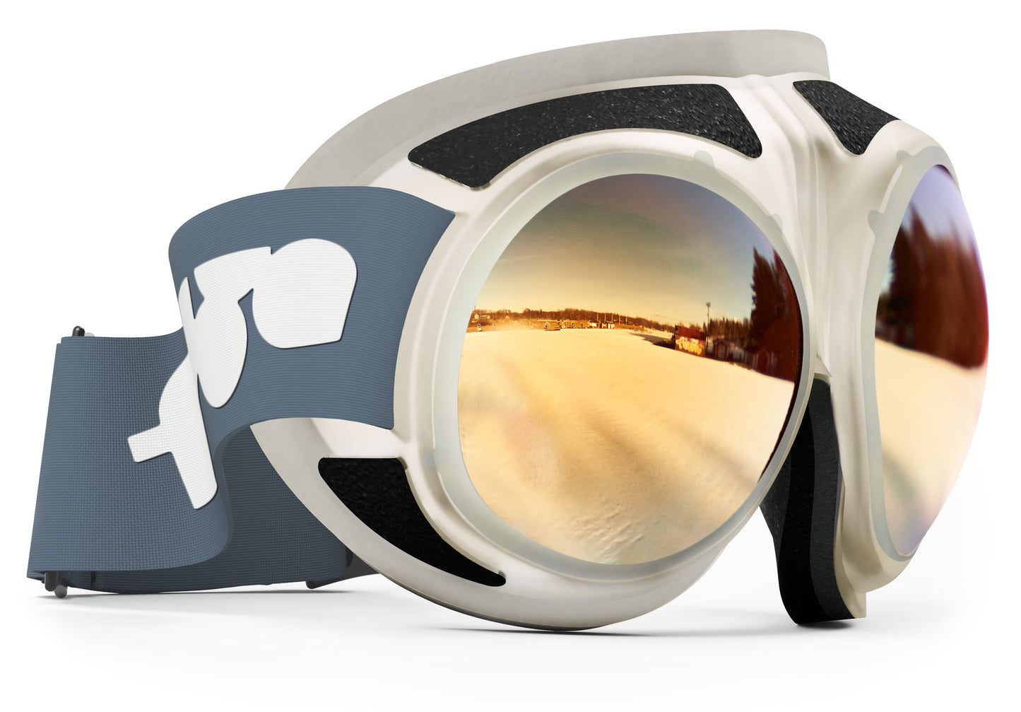 Rovfluga Goggles - ML Gold | Orange Lens