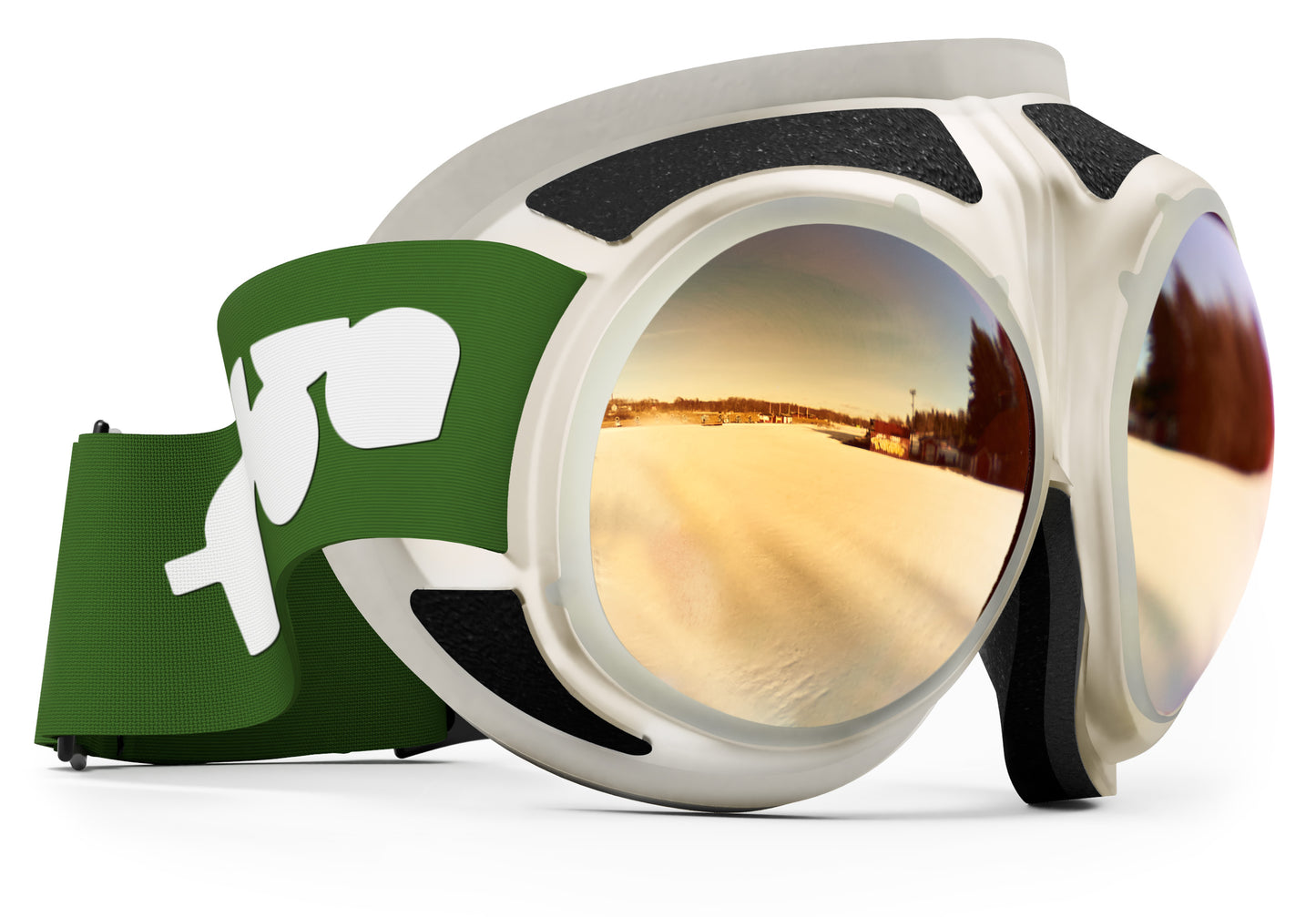 Rovfluga Goggles - ML Gold | Orange Lens