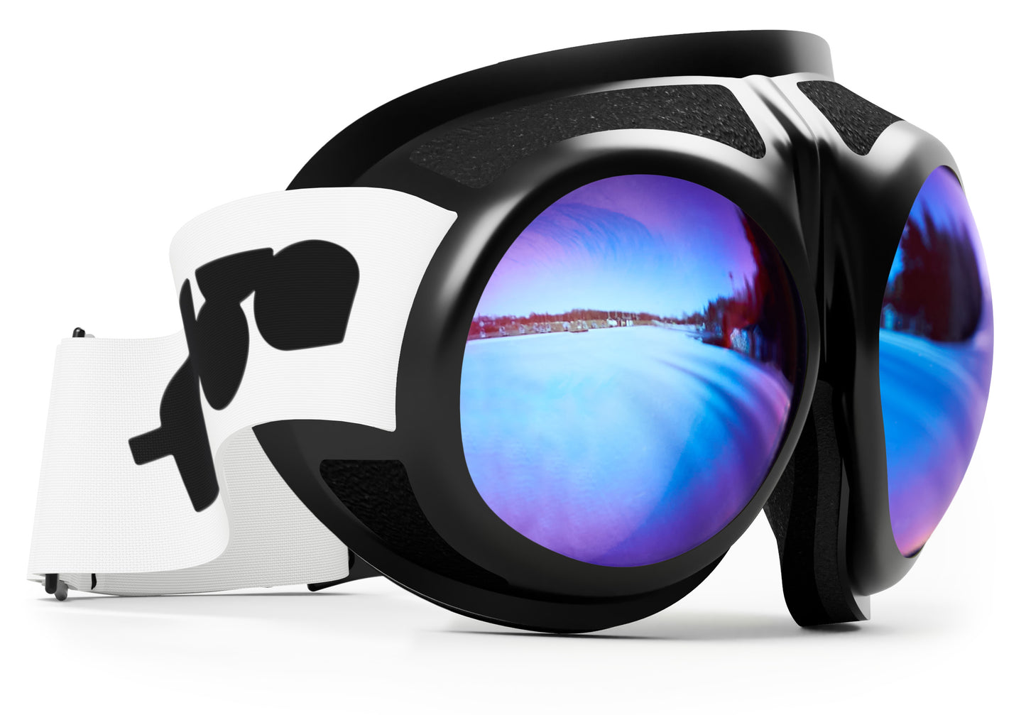 Rovfluga Goggles - ML Blue | Orange Lens