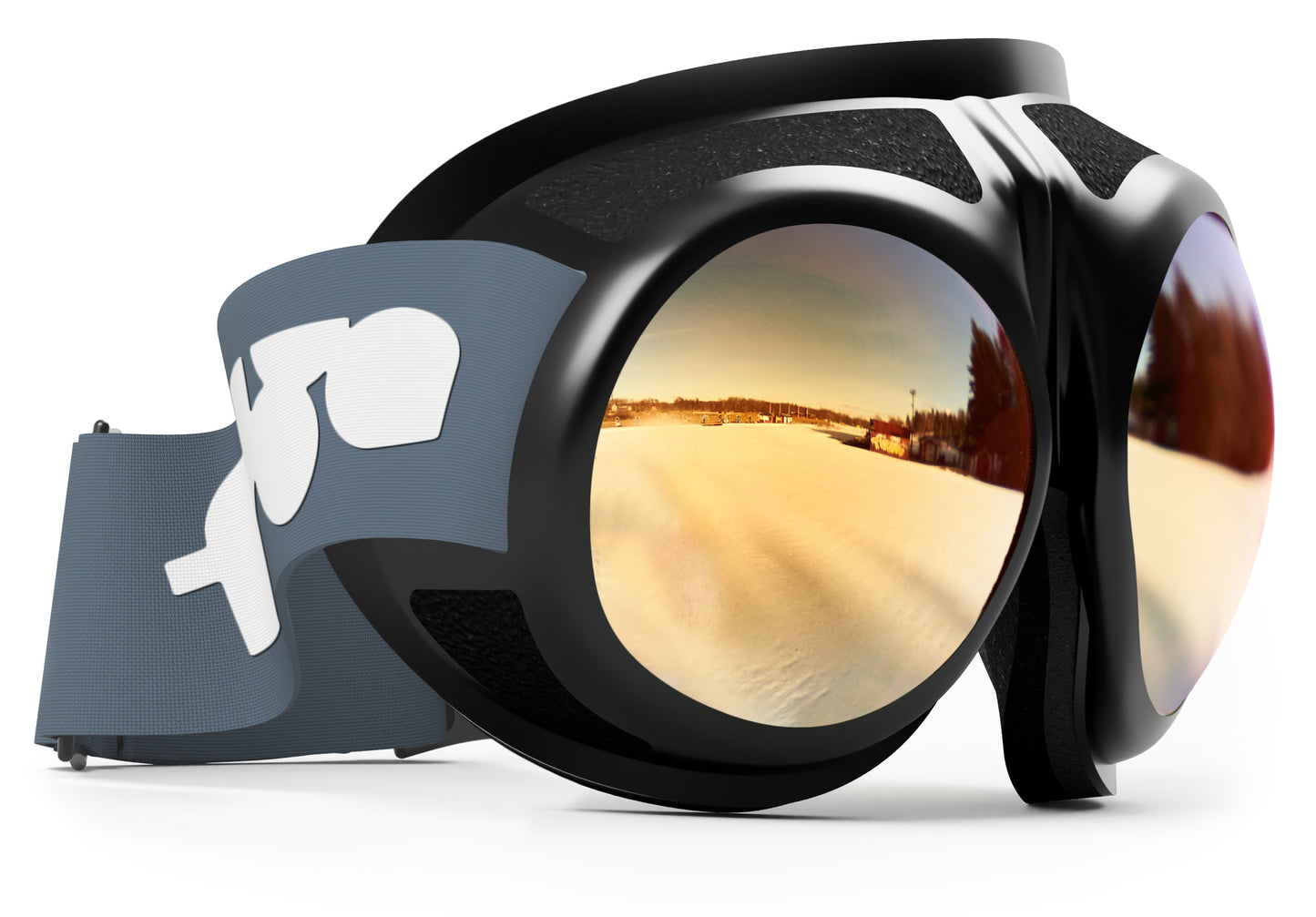 Rovfluga Goggles - ML Gold | Orange Lens