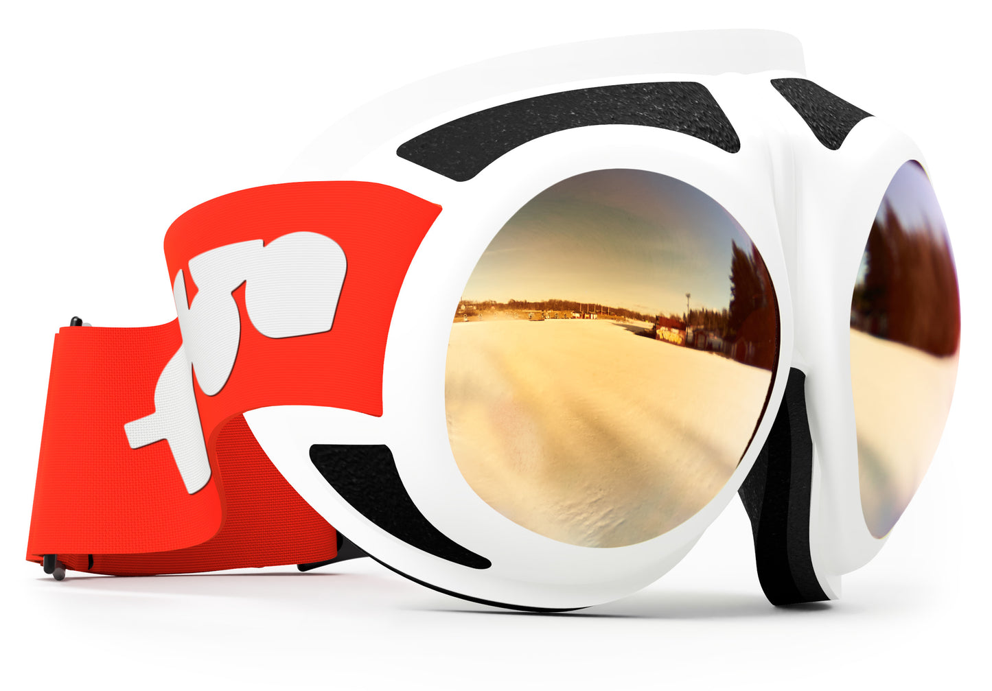 Rovfluga Goggles - ML Gold | Orange Lens
