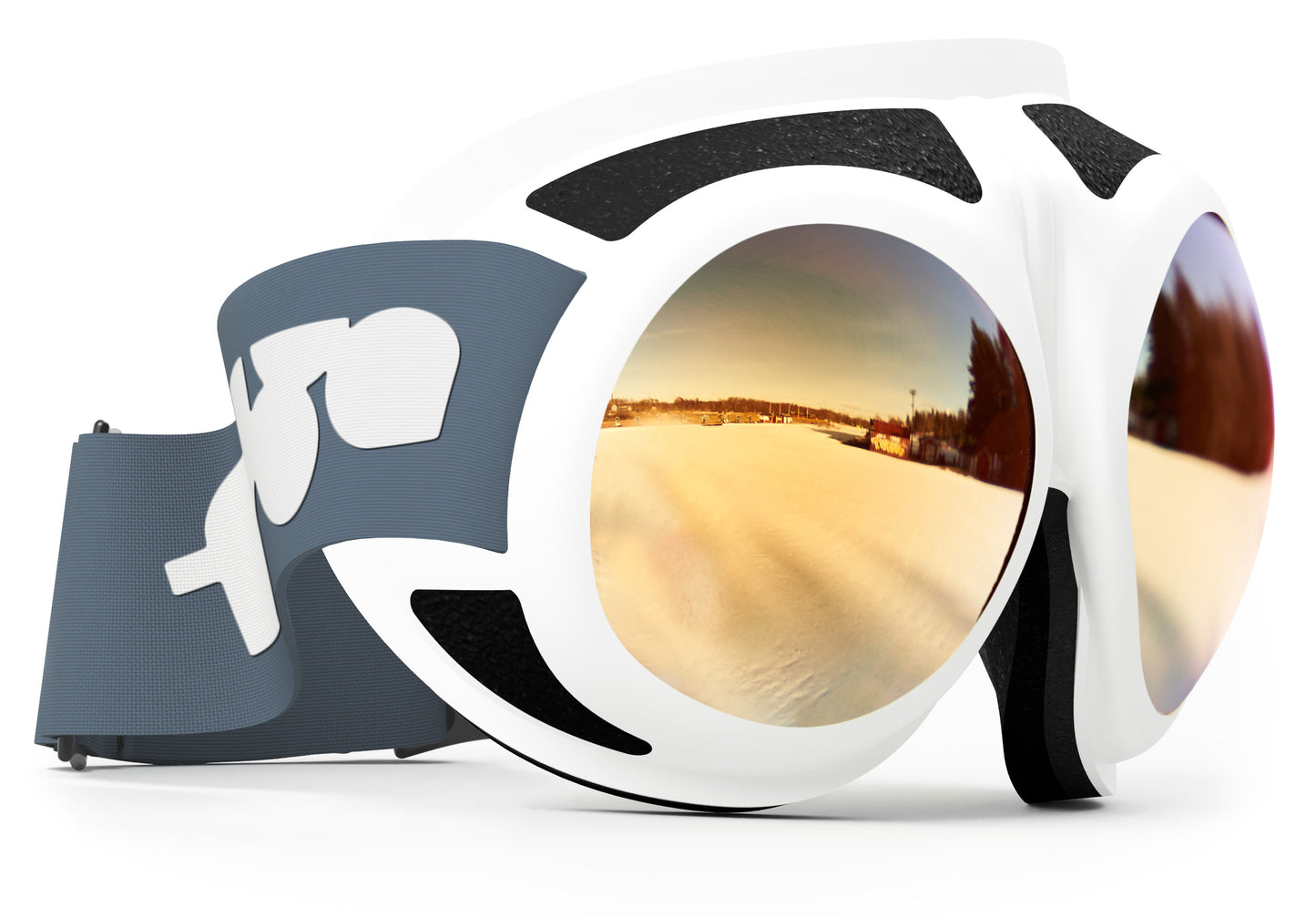 Rovfluga Goggles - ML Gold | Orange Lens