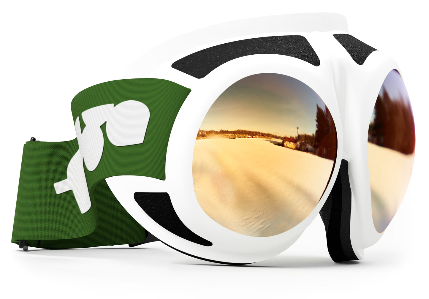 Rovfluga Goggles - ML Gold | Orange Lens