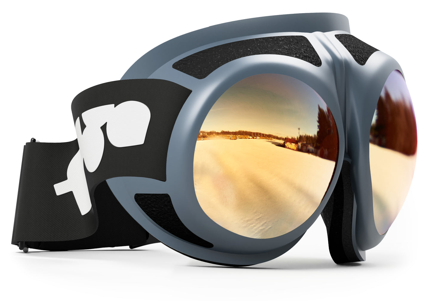 Rovfluga Goggles - ML Gold | Orange Lens