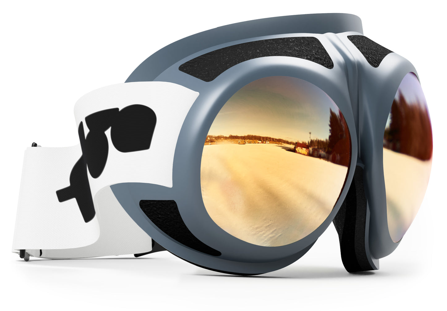 Rovfluga Goggles - ML Gold | Orange Lens
