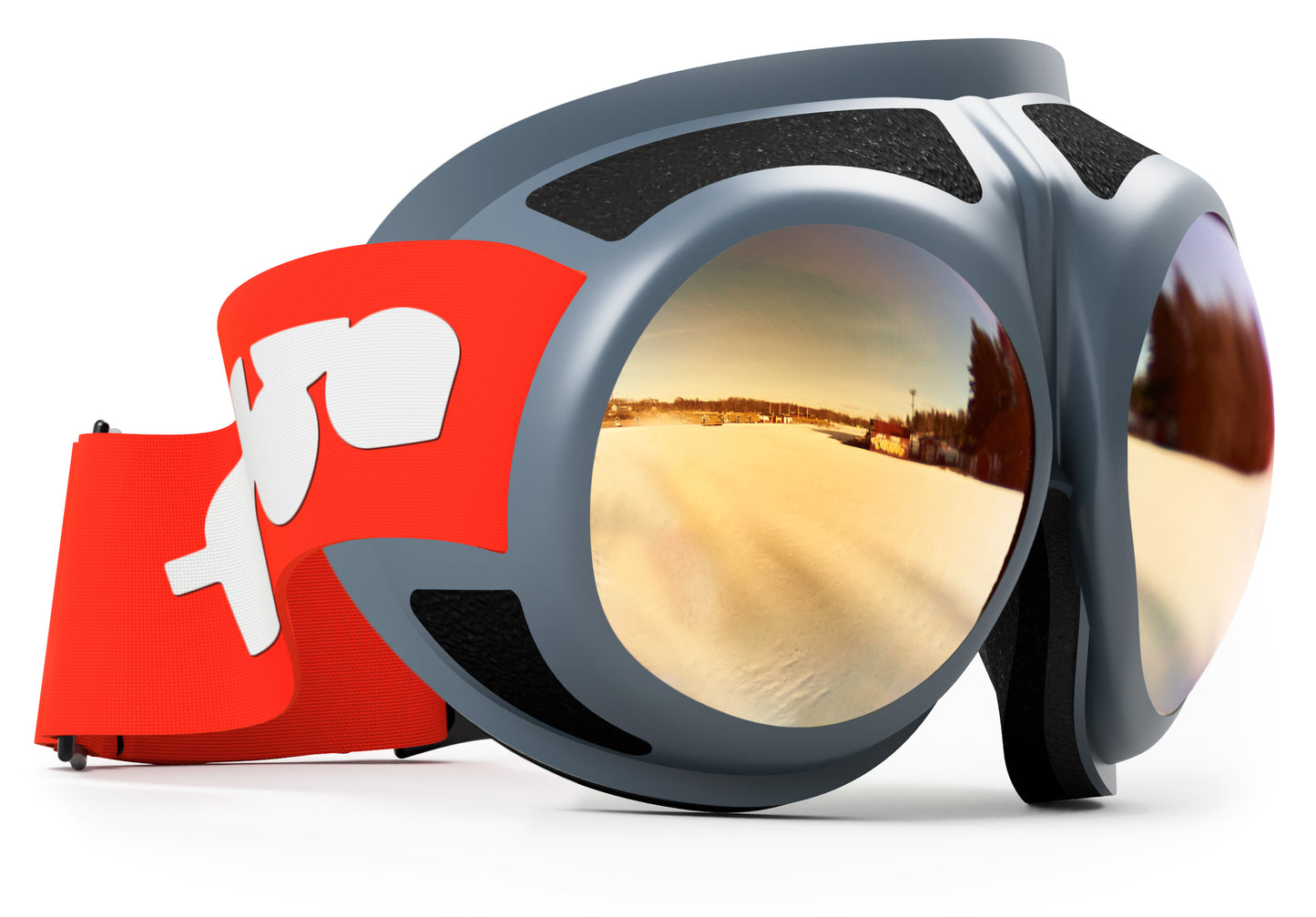 Rovfluga Goggles - ML Gold | Orange Lens