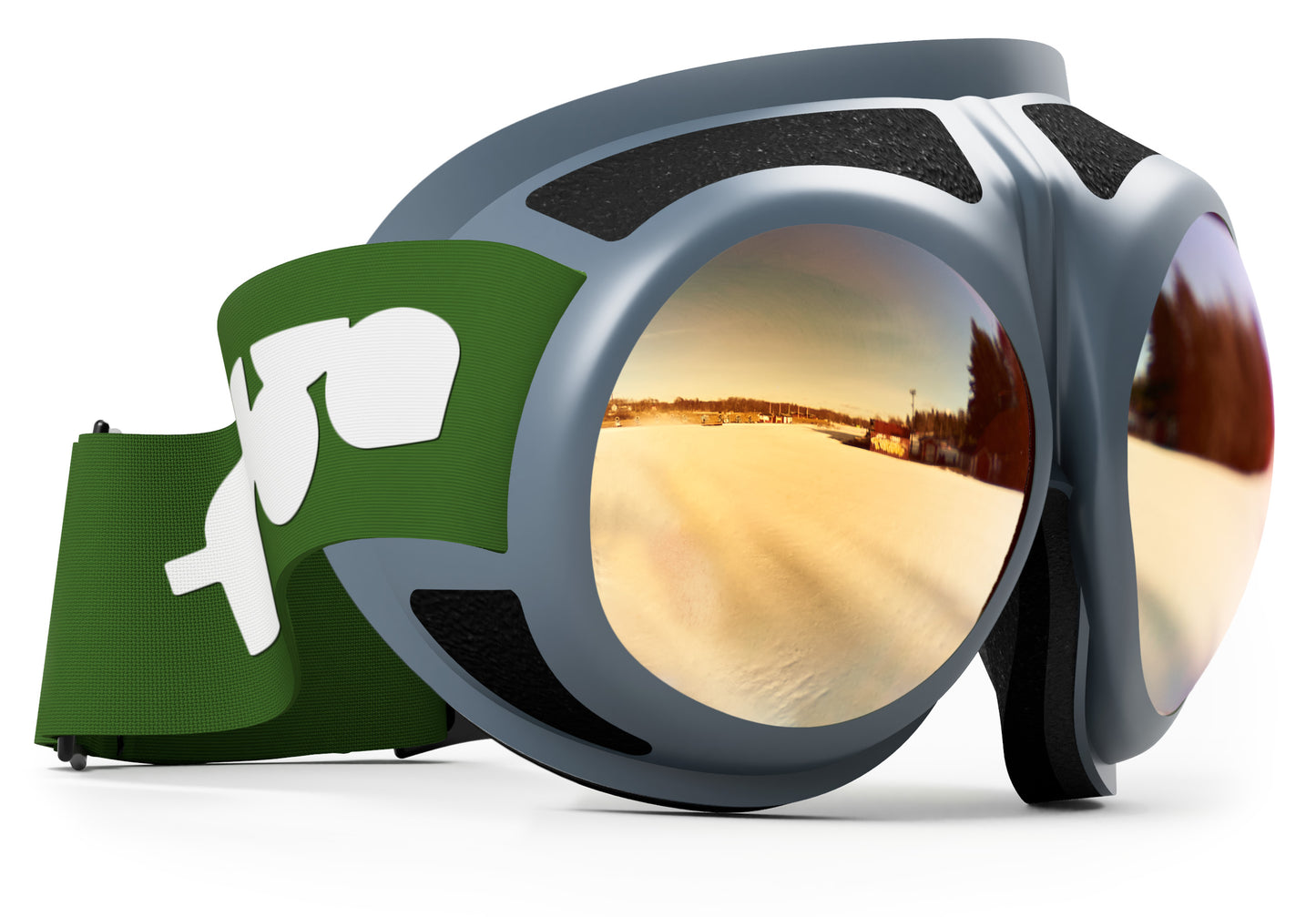 Rovfluga Goggles - ML Gold | Orange Lens