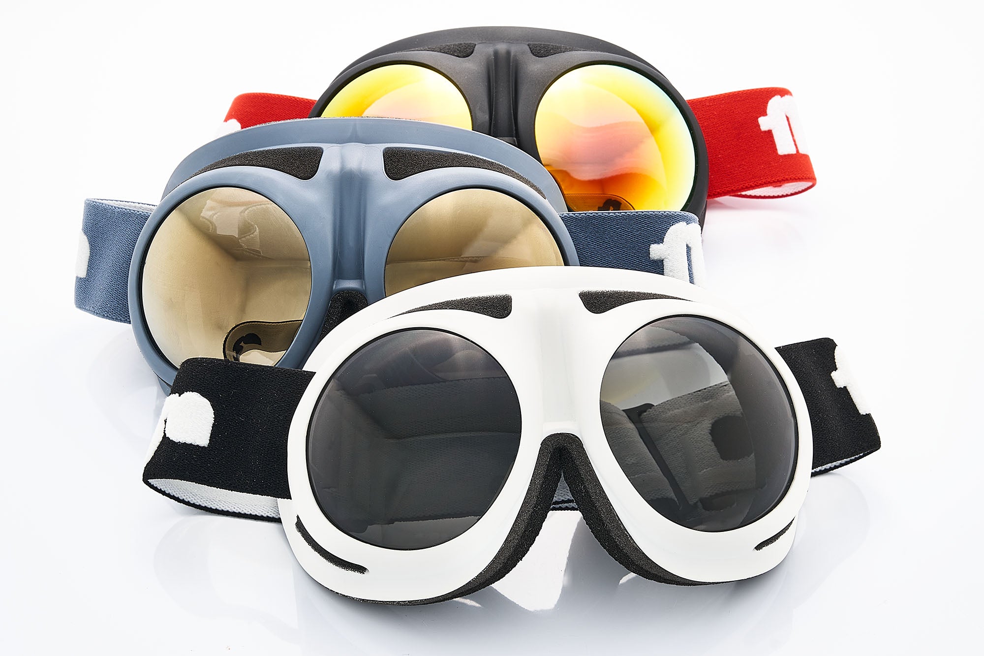 Three pairs of ROVfluga - Fluga Sports goggles