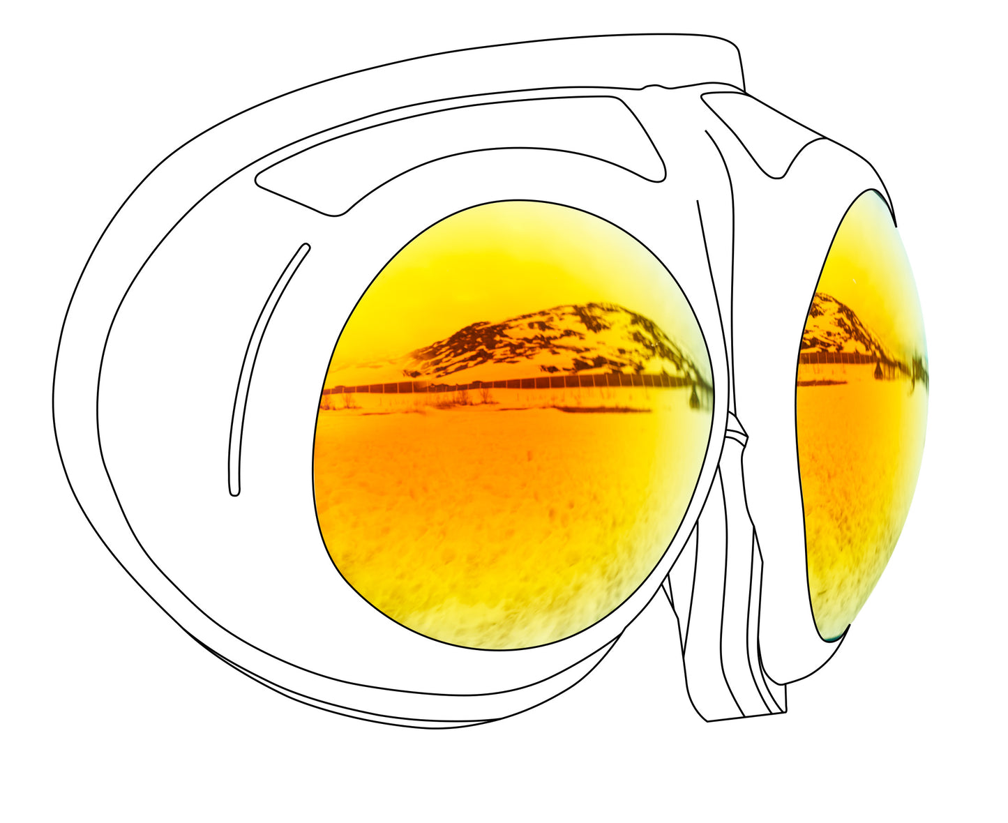 Rovfluga Spare Lenses Grey - ML Orange