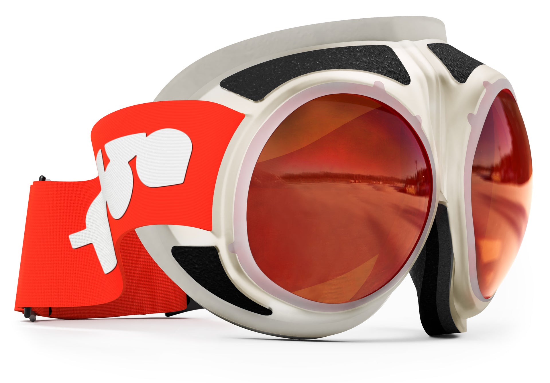 red lens goggles Rovfluga Goggles