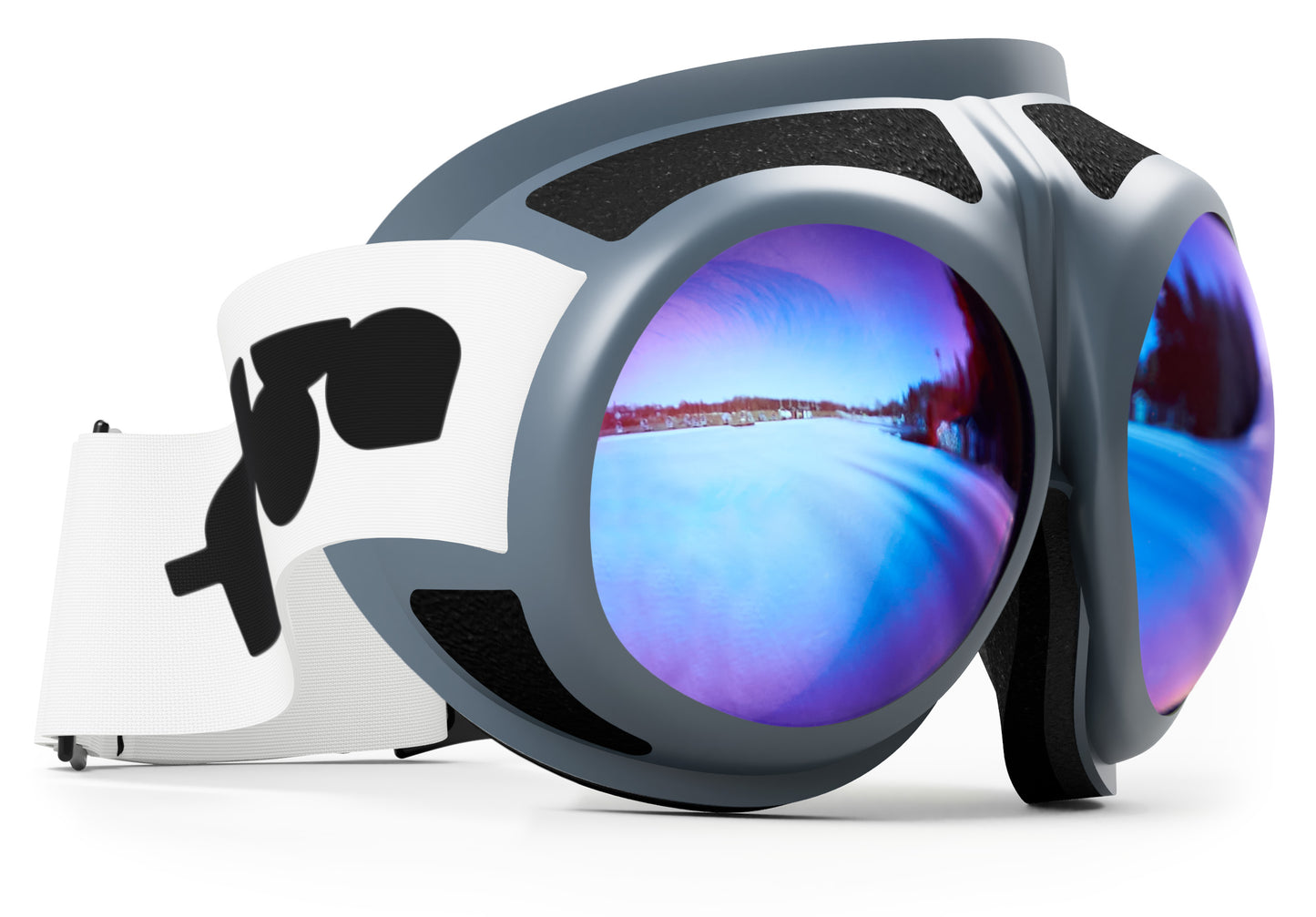 Rovfluga Goggles - ML Blue | Orange Lens